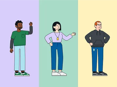 Some more characters character character design employees illustration illustrator people vector