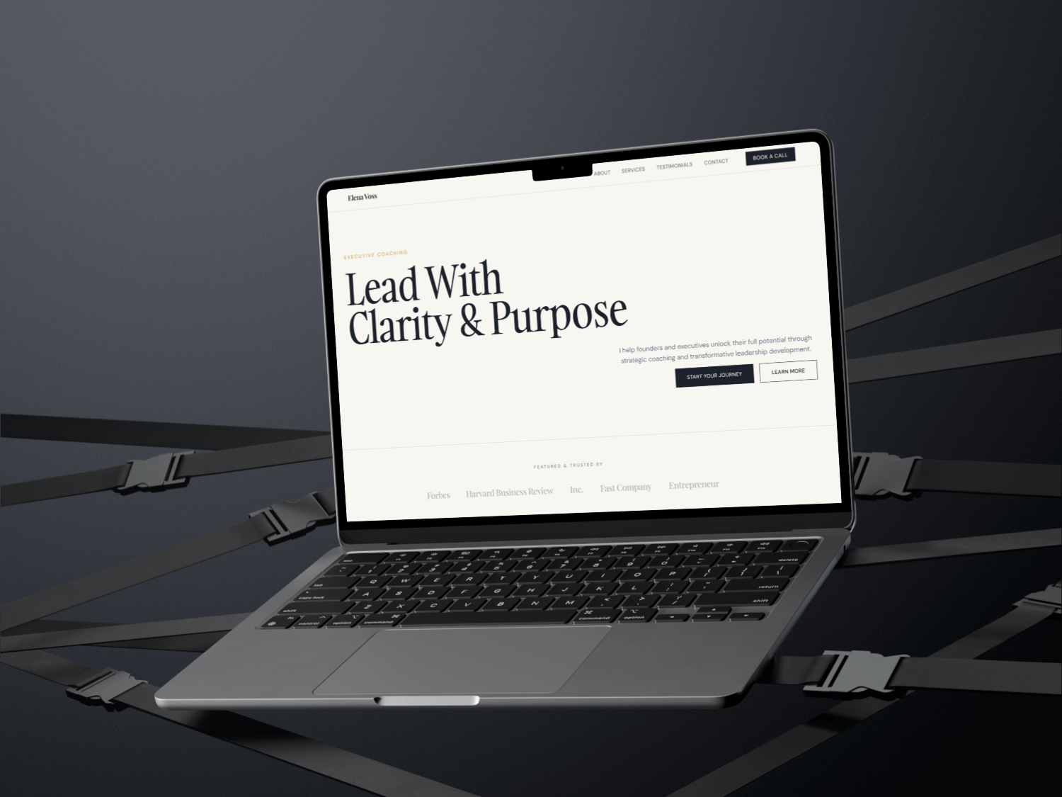 Leadership website Design 2026 clean website coach website coaching minimal website minimalist modern ui modern website modern website design serif web design webdesign