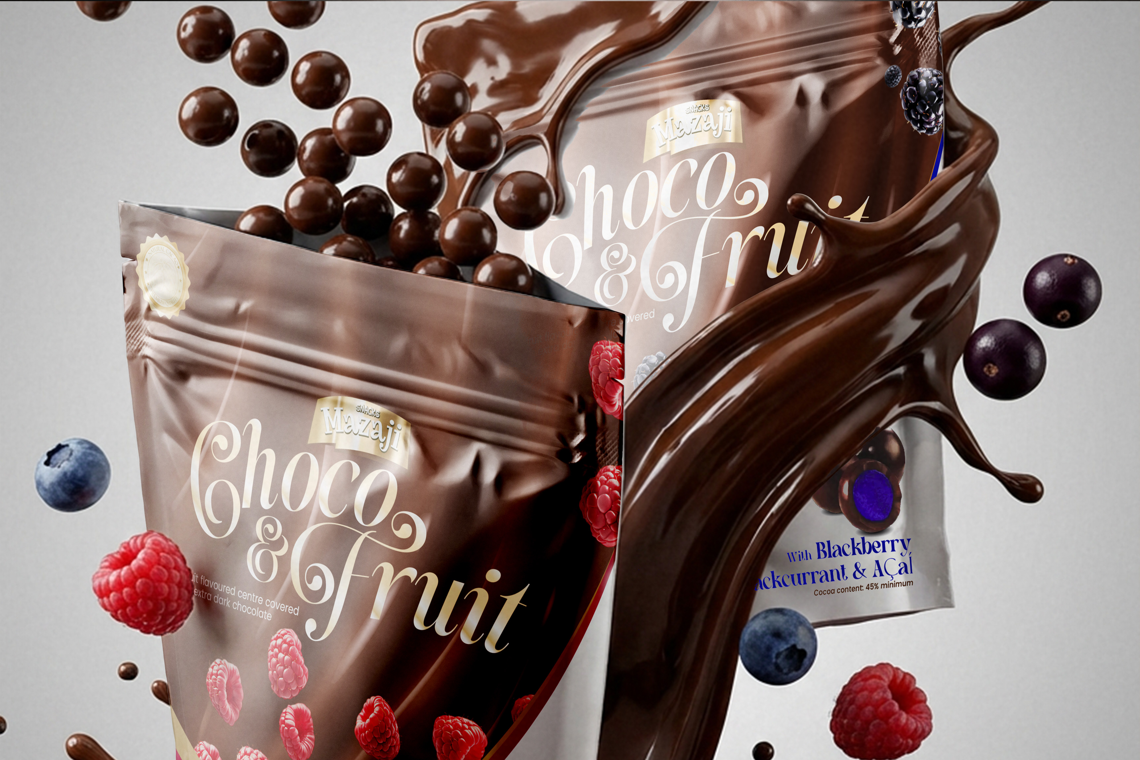 Mazaji Choco & Fruit | Packaging Design alirezaadineh branding choco chocolate chocolate packaging chocolate packaging design studioadineh