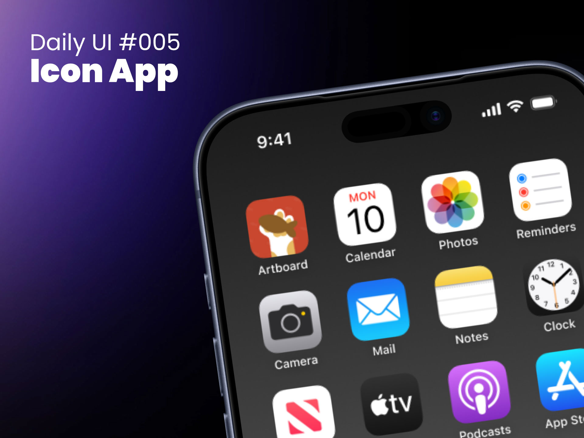 Daily UI #005 — App Icon animal app design app icon brand identity branding challenge daily ui dailyui graphic design icon icon design logo design minimalist icon mobile ui mockup ui ui design user interface vector art visual identity