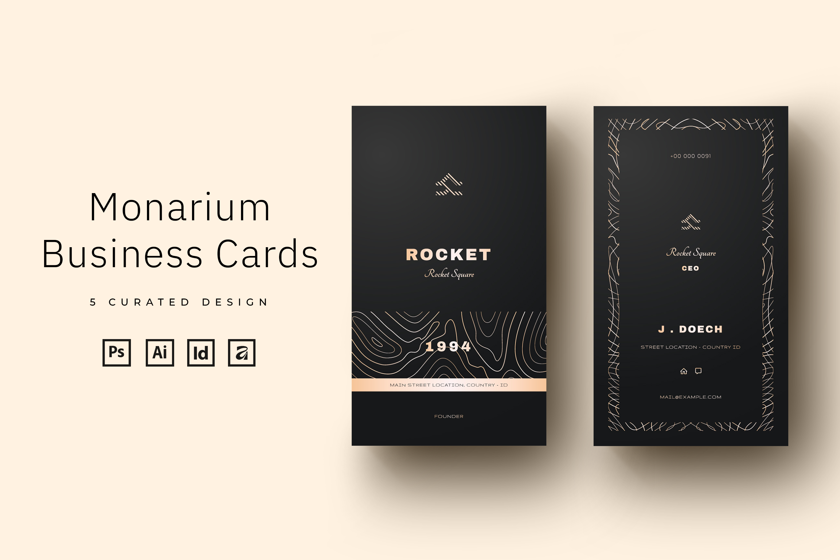 Monarium - Dark Gold Business Cards affinity business cards affinity designer template business card template business cards dark gold business card eps template indesign business cards indesign template photoshop business cards psd business cards psd template qr code business cards ready print business cards ready print template ready use business cards vector business cards vertical business cards