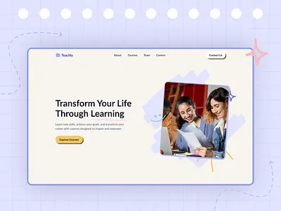 Education Marketing Website academy website branding course platform education education platform elearning figma learning platform logo online courses product design ui ui design ux design web design website design