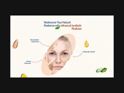 Skincare website scroll animation branding calm clinic editorial emon filter healthcare interaction medical medicine navbar skincare soft yoga