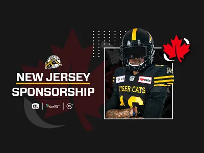 Sports Sponsorship Design - CFL Jersey Branding athlete branding canadian football cfl branding jersey design partnership design sponsorship activation sports marketing sports sponsorship