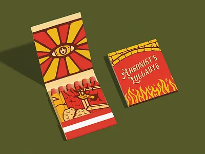 Arsonist's Lullabye comic illustration hand drawn hozier illustration matchbook product illustration