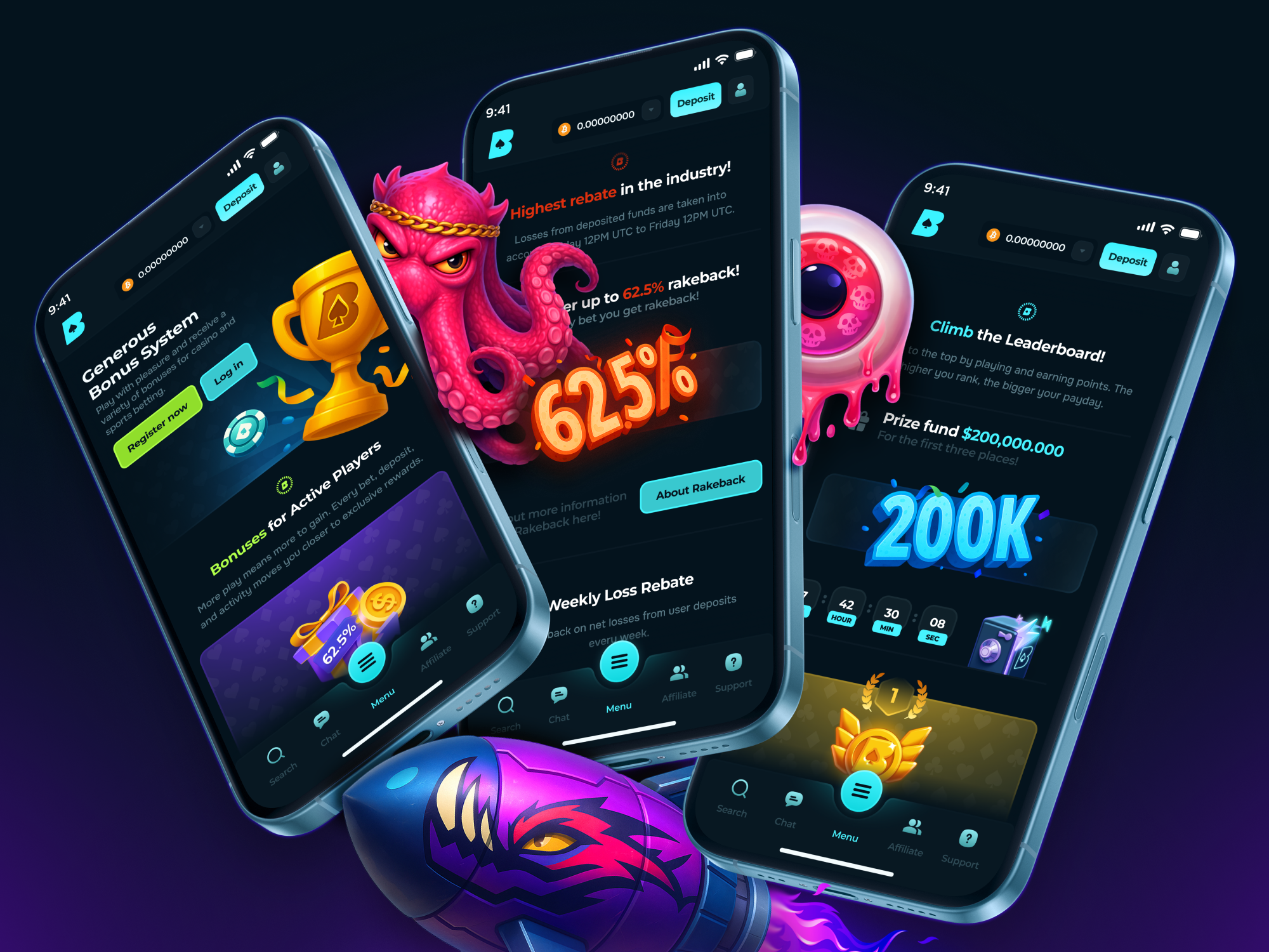 Example of Crypto Casino - Reward System