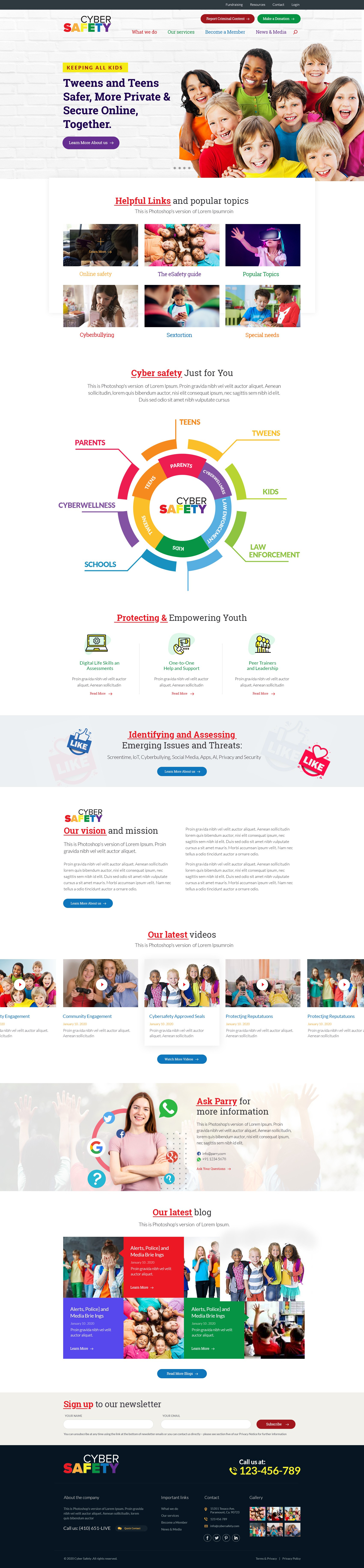 Cyber Safety UI Design design graphic design uiux website design