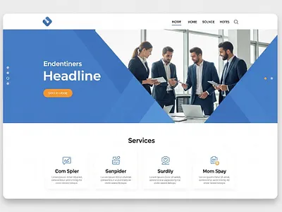 Modern Business Website UI Design Landing Page business website clean ui corporate website digital business dribbble design hero section landing page minimal design modern ui modern website professional design responsive design startup website ui design ui ux inspiration ux design web design website inspiration website layout website ui
