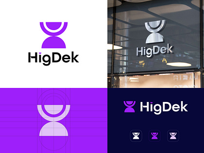H logo design, tech logo, SaaS branding