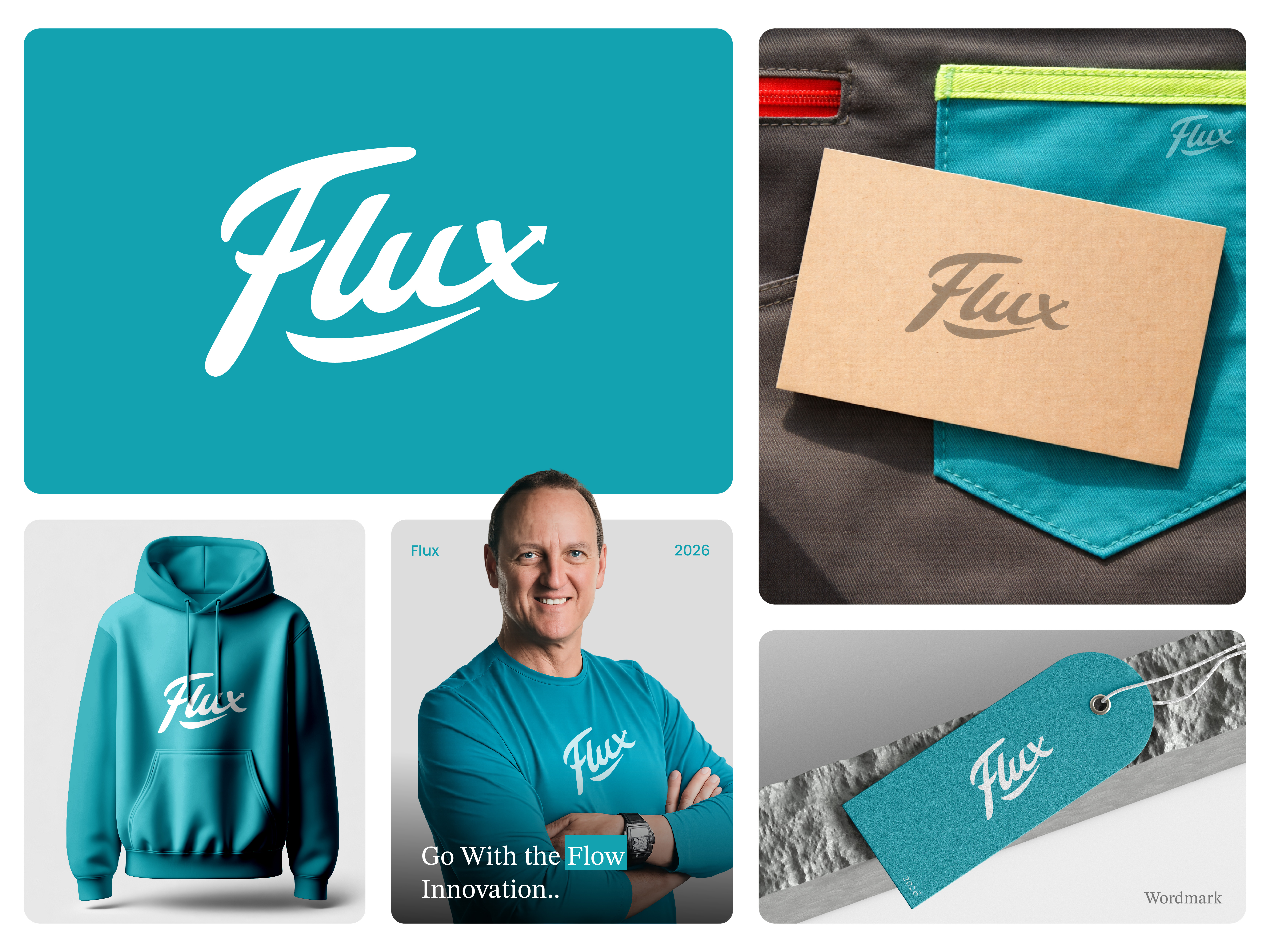 Flux - Modern typography, Wordmark logo design brand identity branding creative logo design font logo lettering logo logo design logo designer logotype minimal logo minimalist logo modern logo script logo typography logo unique logo vector typography visual identity wordmark logo