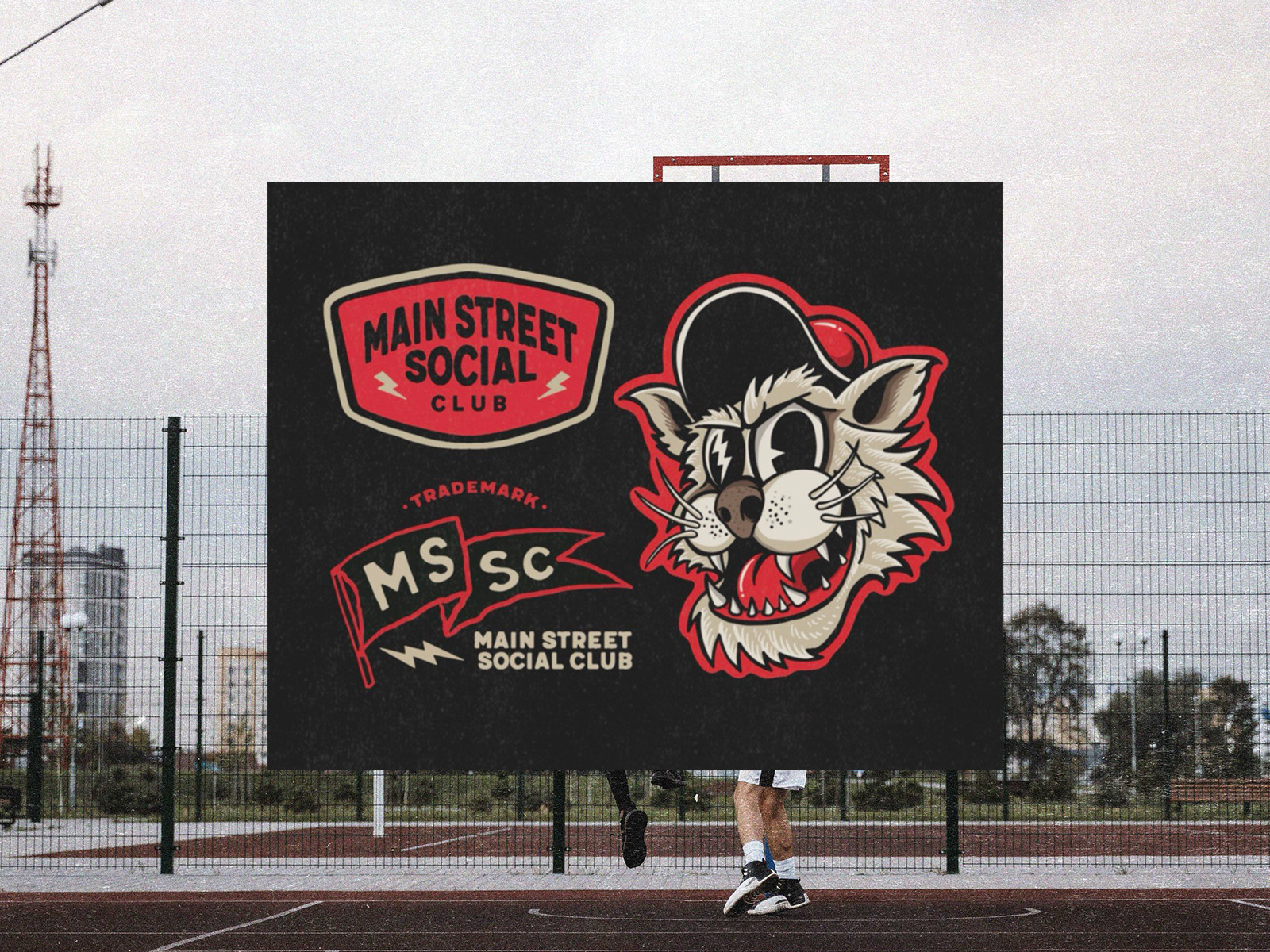 Main Street Social Club - Badge Design apparel design branding clothing design graphic design illustration