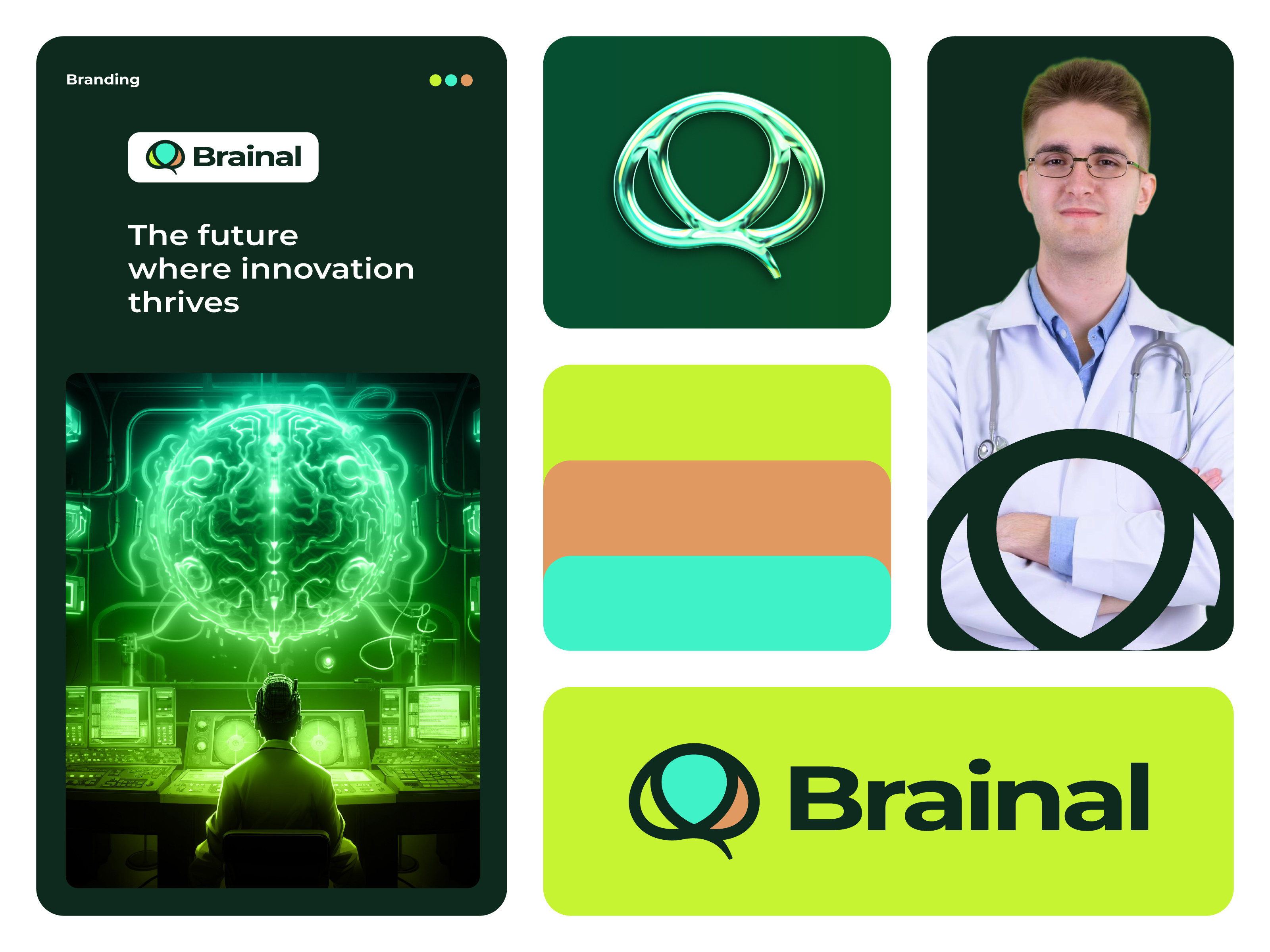 AI mental health logo for a physical therapy centre ai brain brain logo branding design health logo mental health mindfulness physical therapy physiotherapy wellness logo