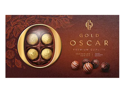 GOLD OSCAR / A box of chocolates / Russia packaning design упаковка