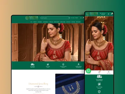 Chheda Jewellers - WordPress | Shailesh Baldaniya bootstrap css branding css design illustration javascript jquery ui website wordpress