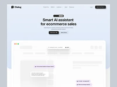 AI Shopping Agent Landing Page Design ai ai agent ai assistant ai ecommerce ai feature ai for startup ai landing page ai product ai website ecommerce landing page product product design sales agent startup ux web web design website