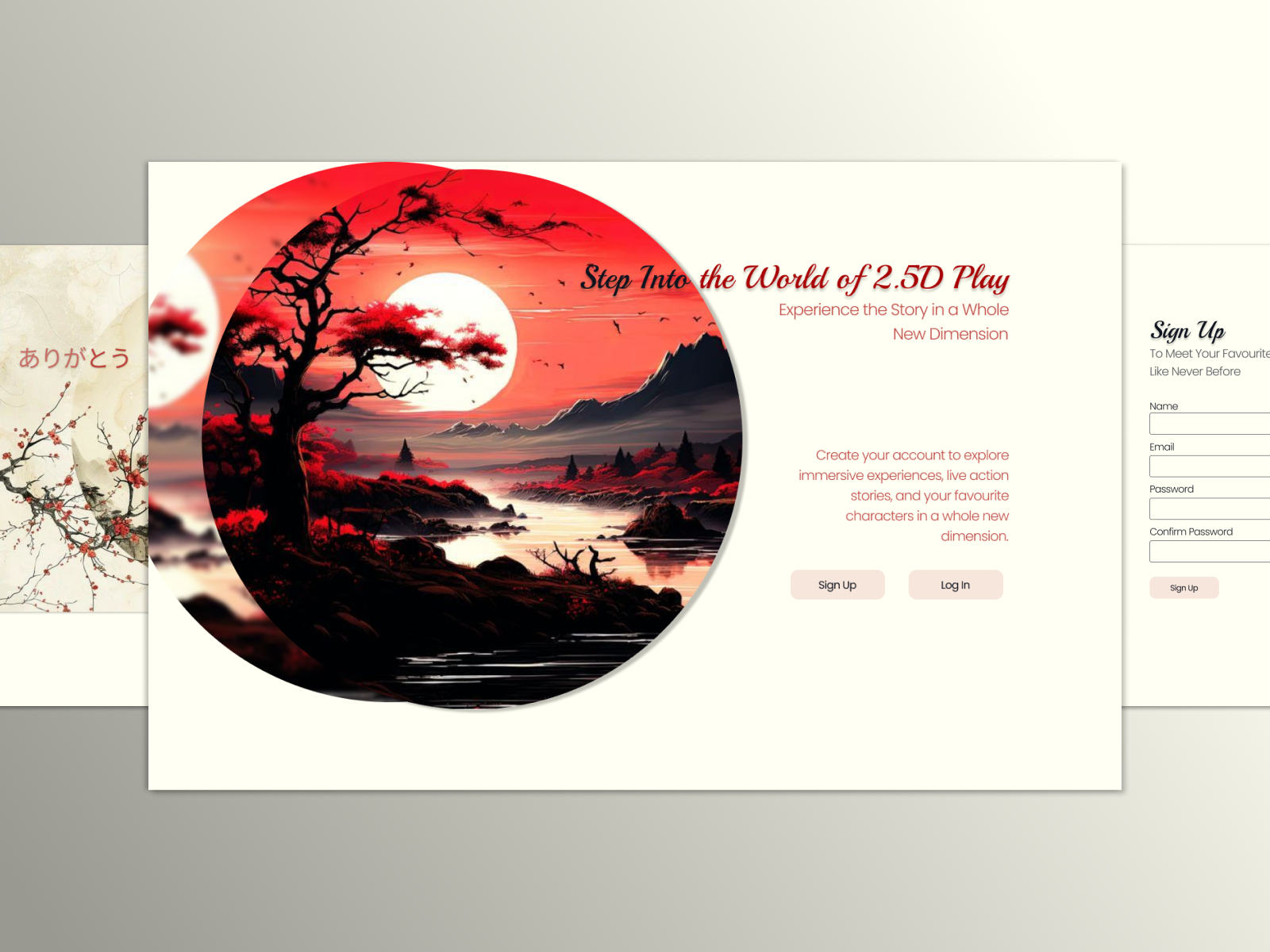 2.5D Play Registration / Sign Up app dailyui design ui ux