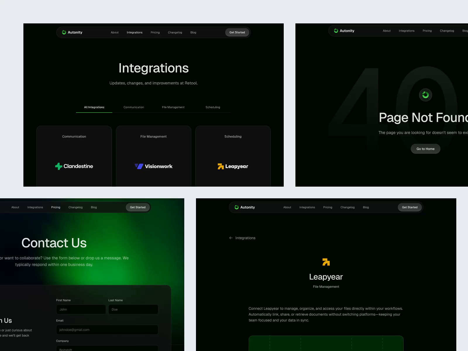 Autonity - AI Automation Integrations Page
