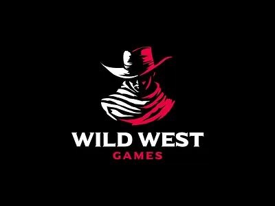 Wild West Games Logo brandidentity branding characterdesign cowboy esports esportslogo gamestudio gaming gaminglogo graphicdesign illustration logo logodesign mascot mascotlogo redandblack typography vector videogames wildwest
