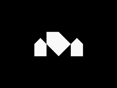 letter M real estate logo brand identity branding logo design modern logo real estate logo ui