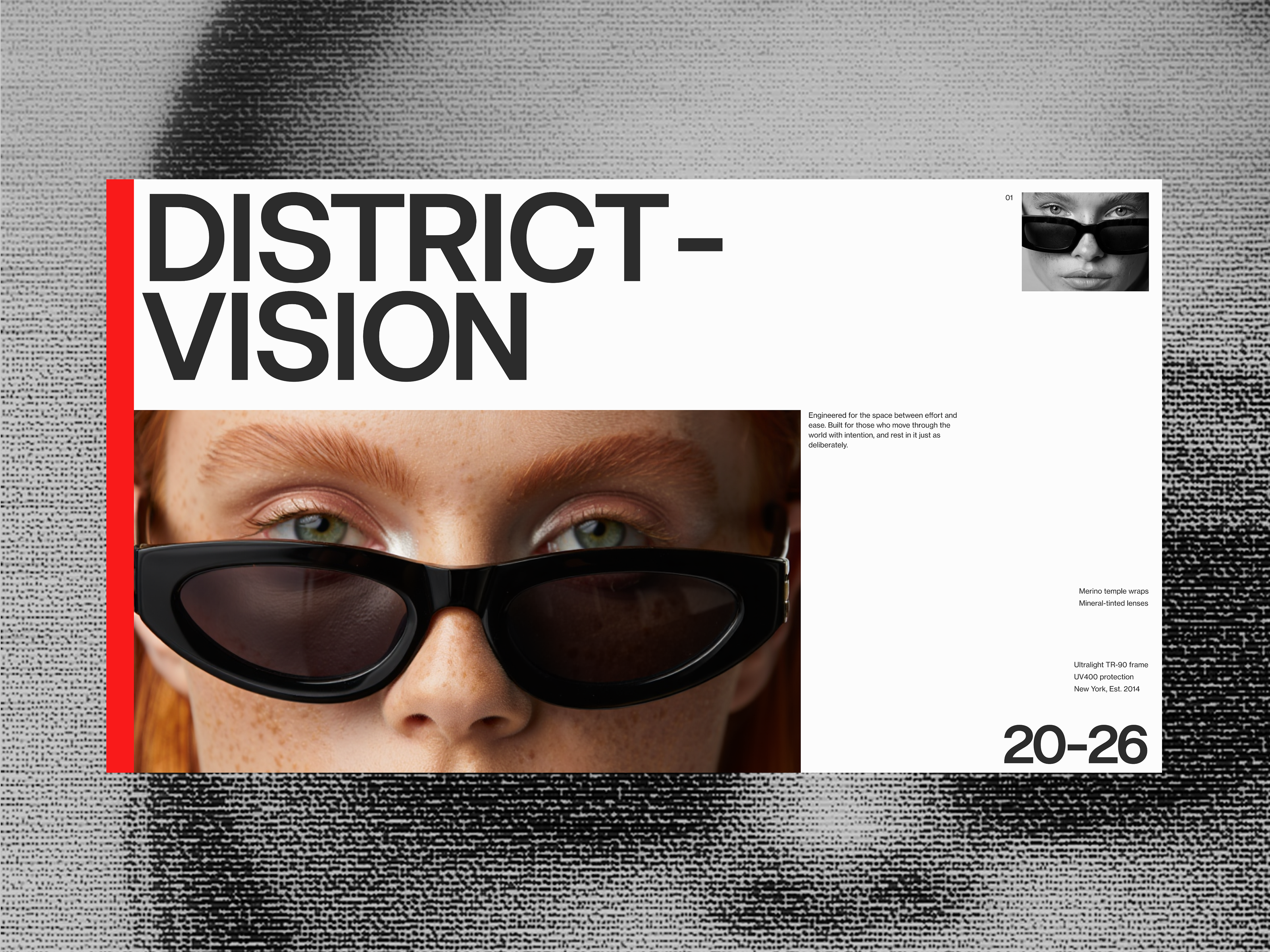 Editorial Eyewear Layout bold design designer editorial eyewear figma minimal ui uiux uiuxdesign ux