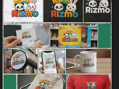 Logo for a Toy Store character illustration logo logo design ui web design