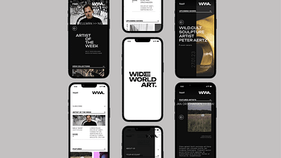 World Wide Art app branding design graphic design logo typography ui ux