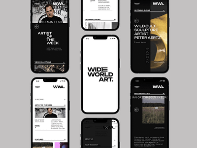 World Wide Art app branding design graphic design logo typography ui ux