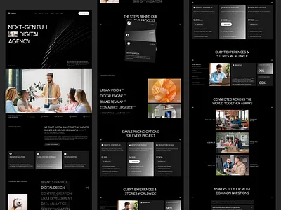 Creative Agency Website agency agency web design agency website creative agency landing page portfolio design rifath ui web web design website design