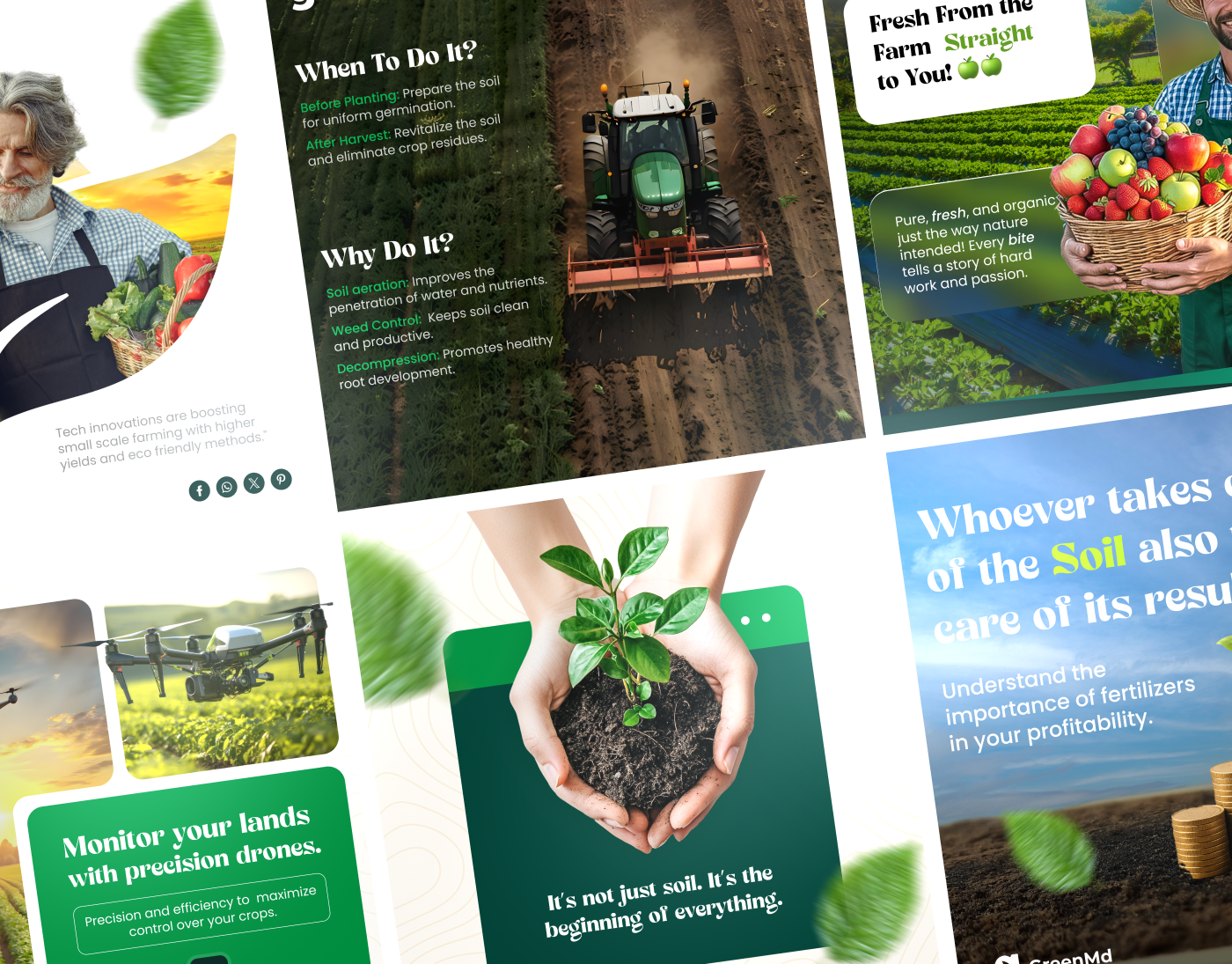 Growing Brands Through Smart Agriculture Design agriculture creatives figma graphic design illustrator photoshop socialmedia