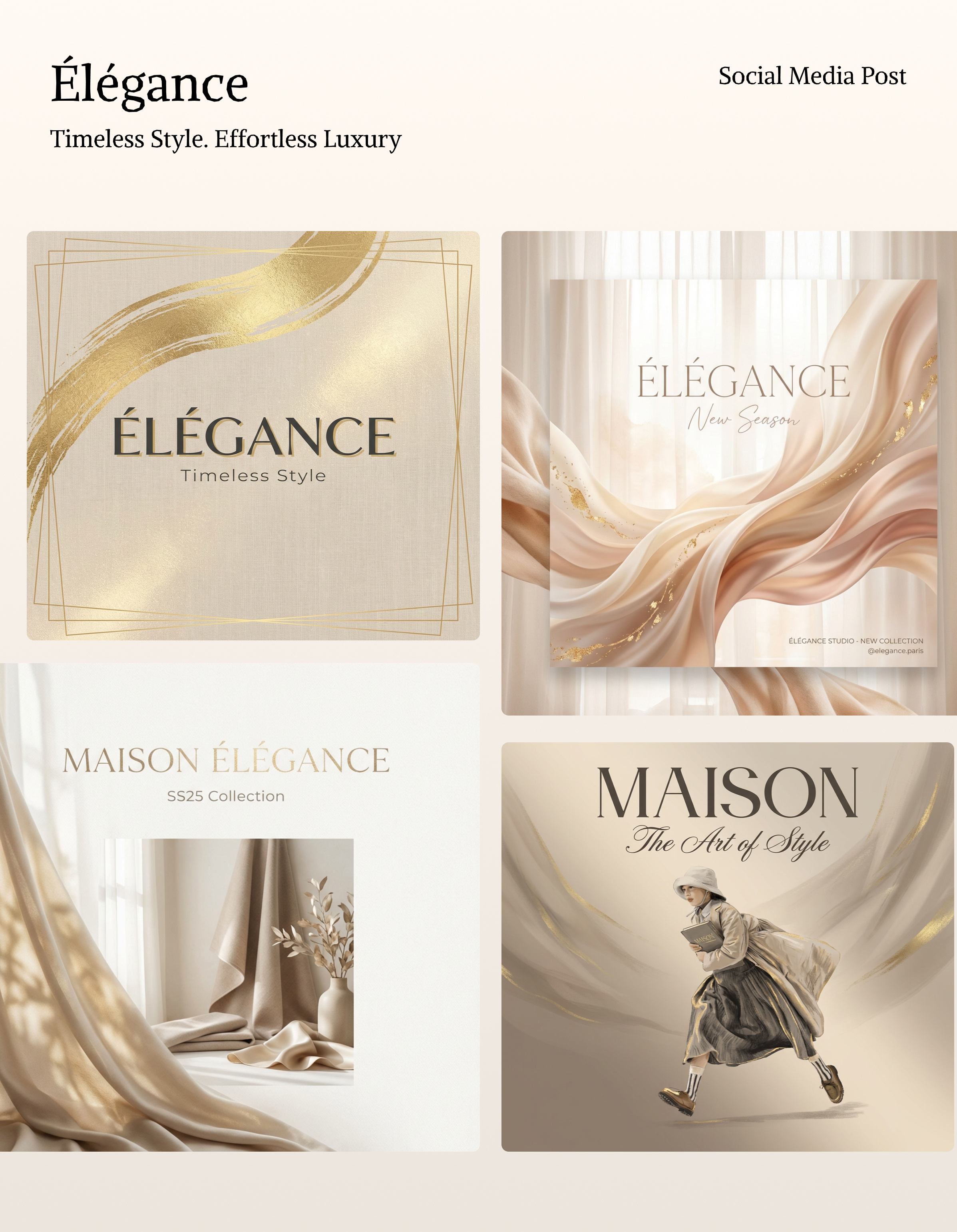 Luxury Brand Social Media Post Design branding graphic design logo ui