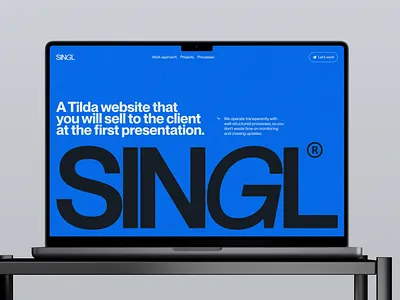 SINGL STUDIO– Creative Studio Landing Page design digital graphic design landing studio tilda typographical ui