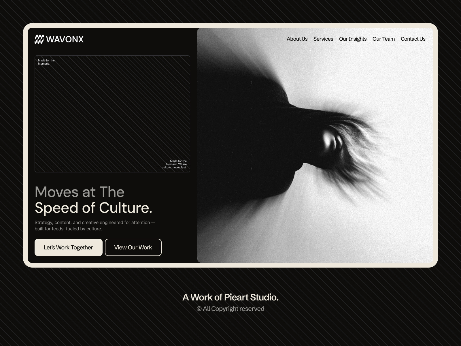 WAVONX - A Creative Photography & Videography Agency Website