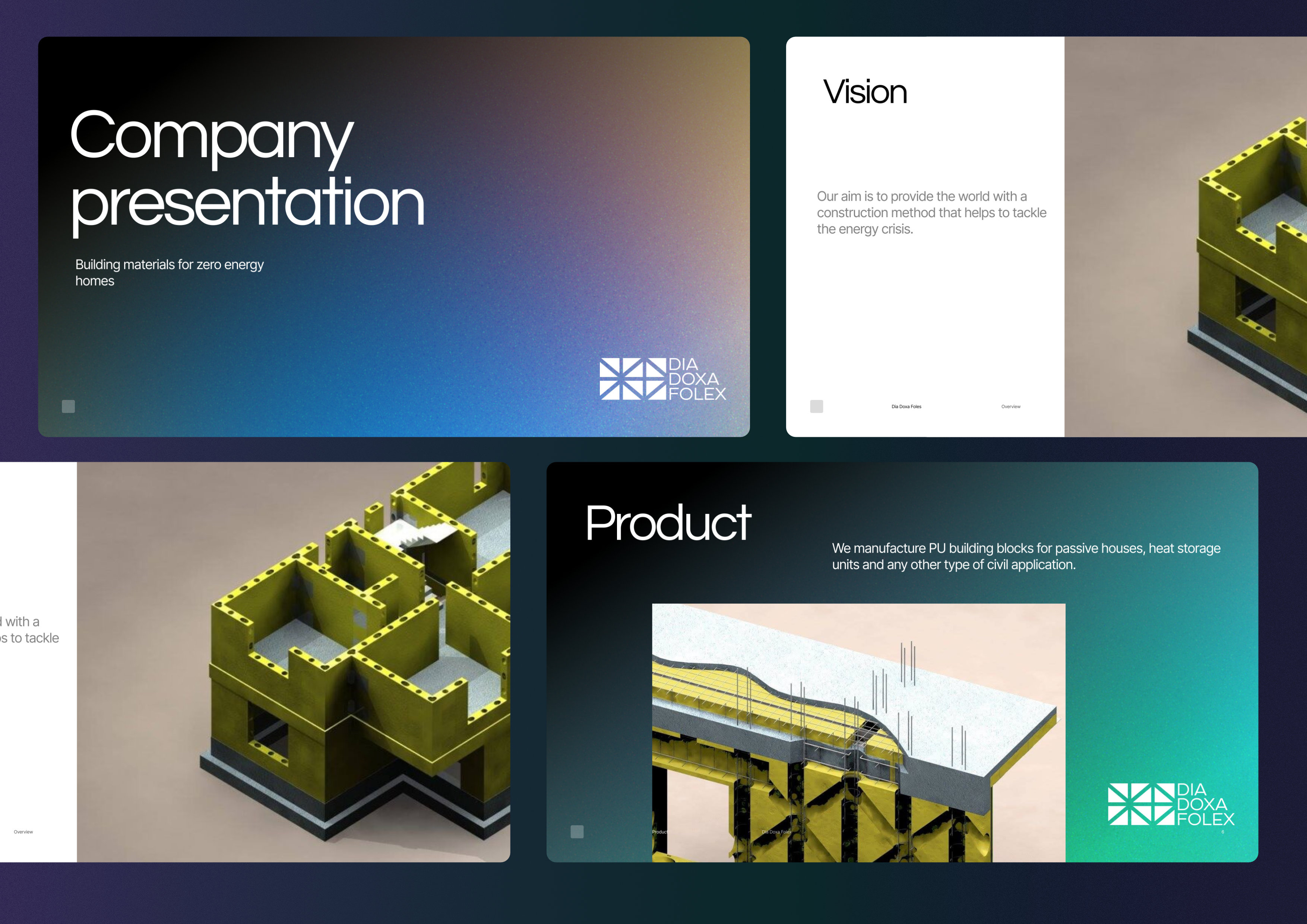 Building materials company presentation company presentation digital digital design figma figma slides graphic design pitch deck presentation slides