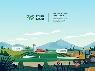 Farmmora - Landfield management dashboard agriculture agritech animation app design controlpanel dashboard farm farmer farming harvest illustration landfield logo maps motion graphics nature nurdiansyah saas taskmanagement ui