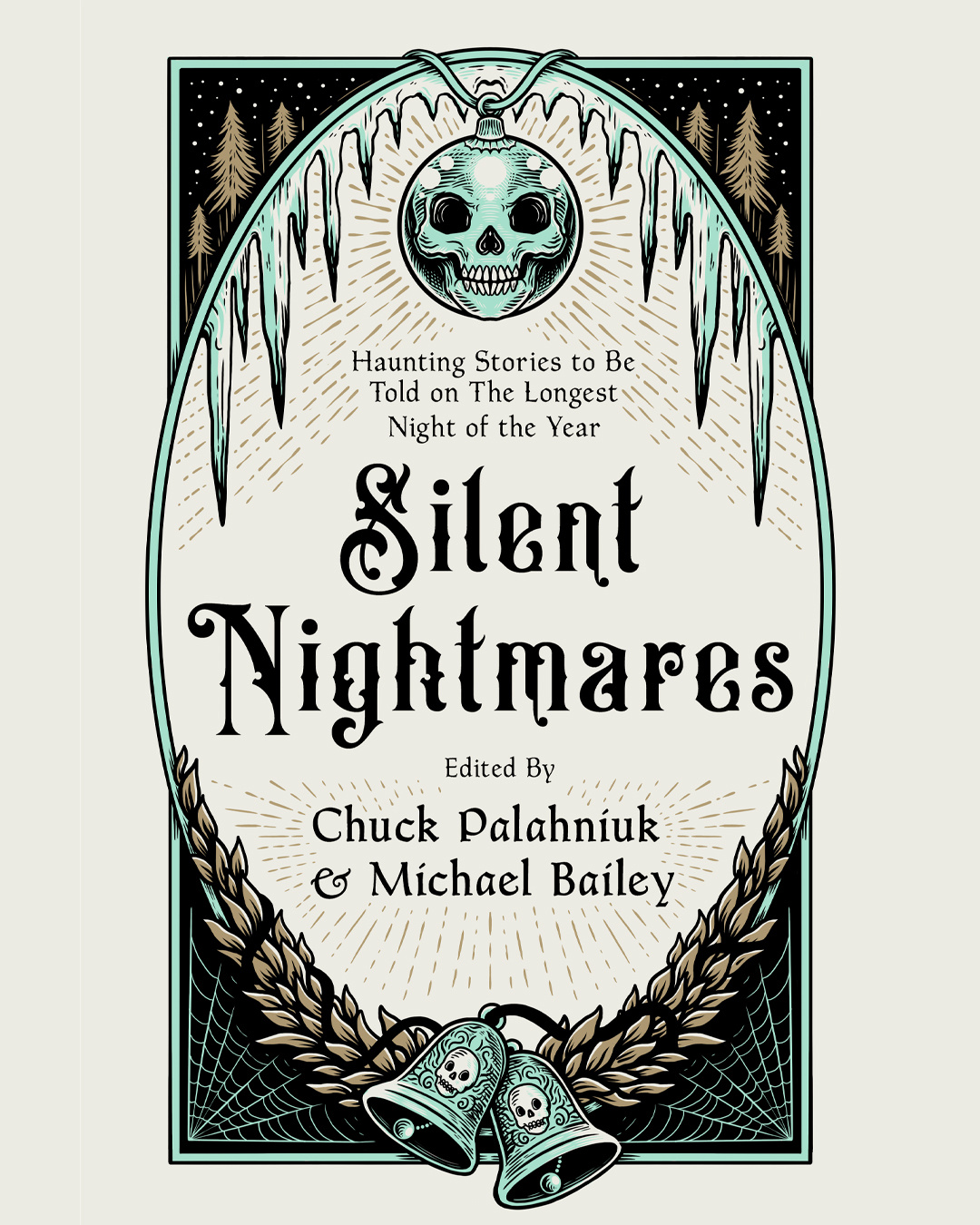 Silent Nightmares art book book cover christmas drawing floral horror illustration skull