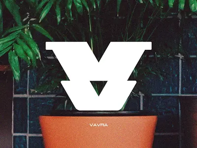 Vavra - Logo Mark Branding Design For 🌵Pottery And Plant Shop brand identity branding business logo company logo favicon icon logo logo design logo mark monogram