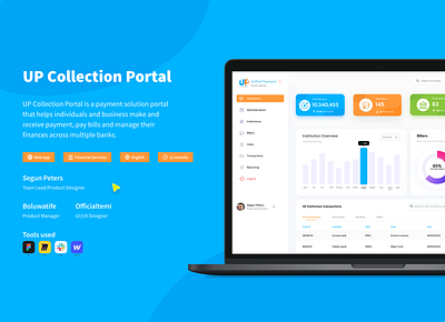Unified Payment (UP) Collection Portal app design typography ui ux