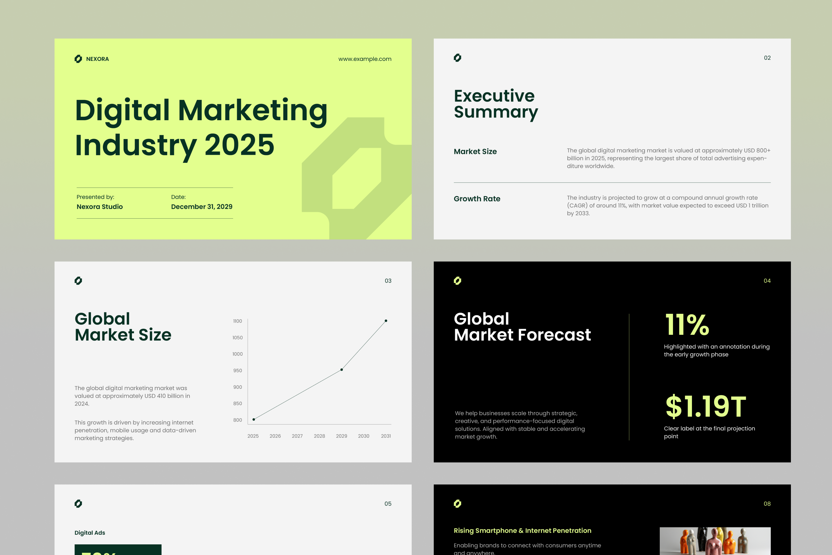 Example of Pitch Deck Presentations Design