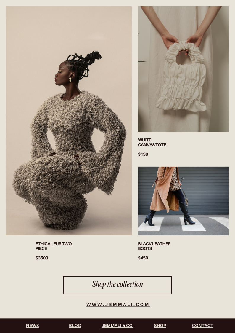 Example of Email Template / Newsletter