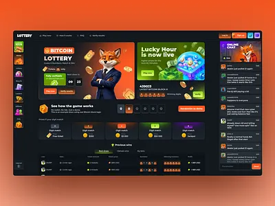Bitcoin Lottery betting casino casino game casino platform crypto lottery crypto ui game banner game design game illustration game ui game ui ux gaming igaming lottery lottery game lottery ui mini app mini game ui ux