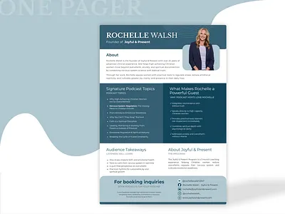 Podcast Guest One-Pager Design 🎙️ branding motion graphics
