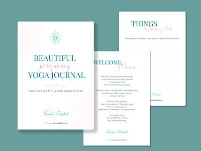 Beautiful Pregnancy Yoga Journal ✨