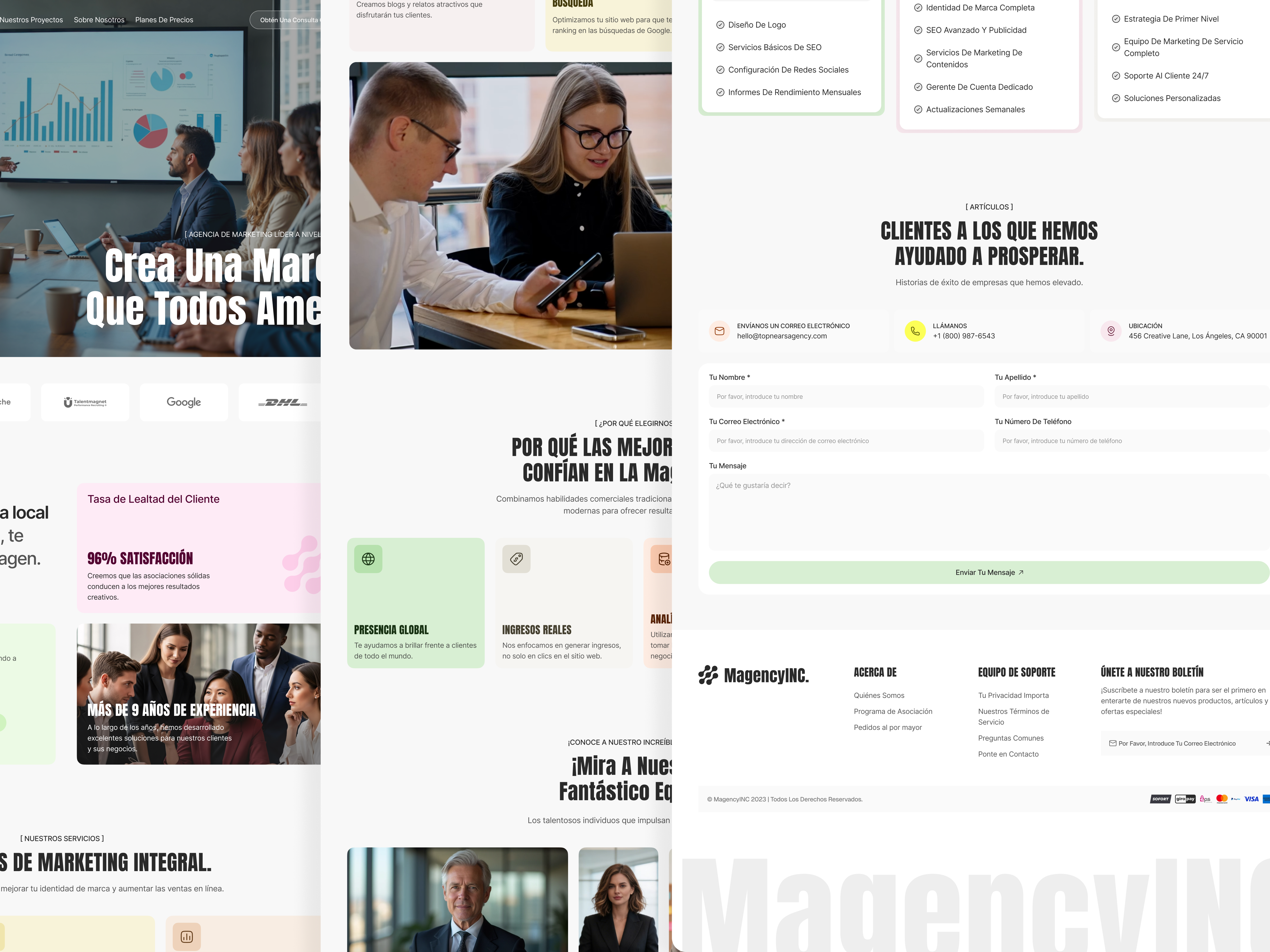 Example of Figma Landing Page Design