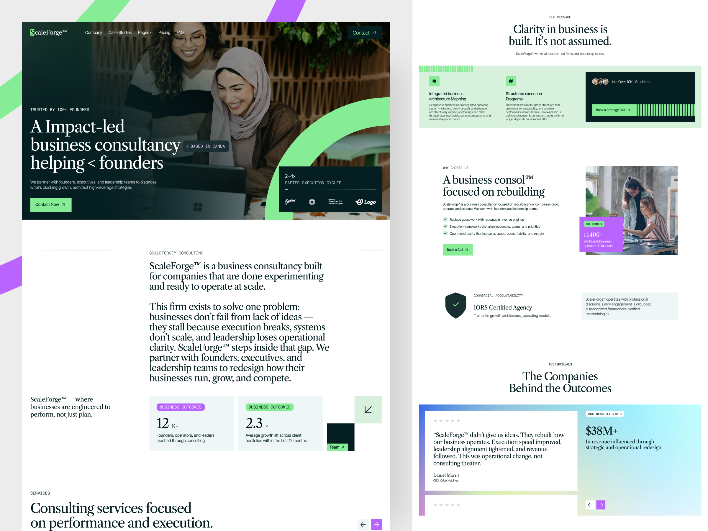 Example of ScaleForge - Business Consultancy