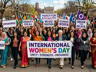 International Women’s Day 2026 – Give to Gain 3d animation branding graphic design logo motion graphics ui