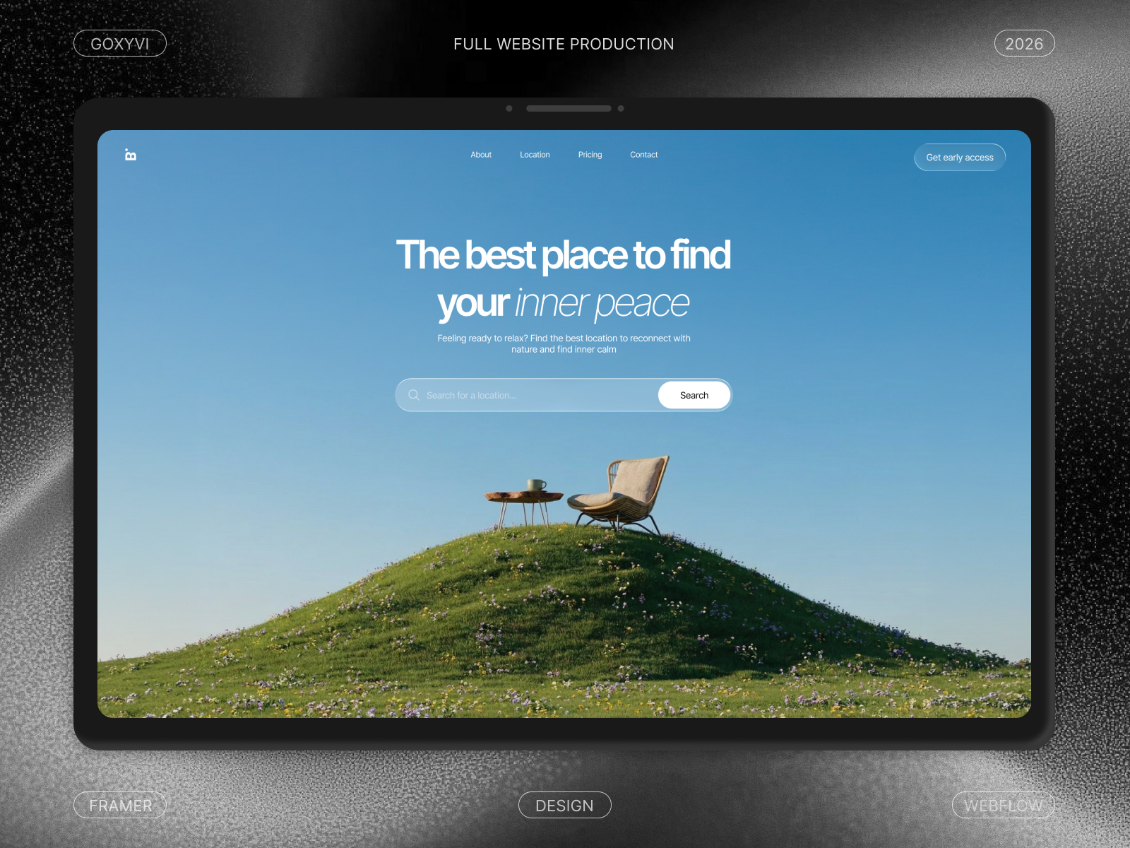 Website for booking vacations