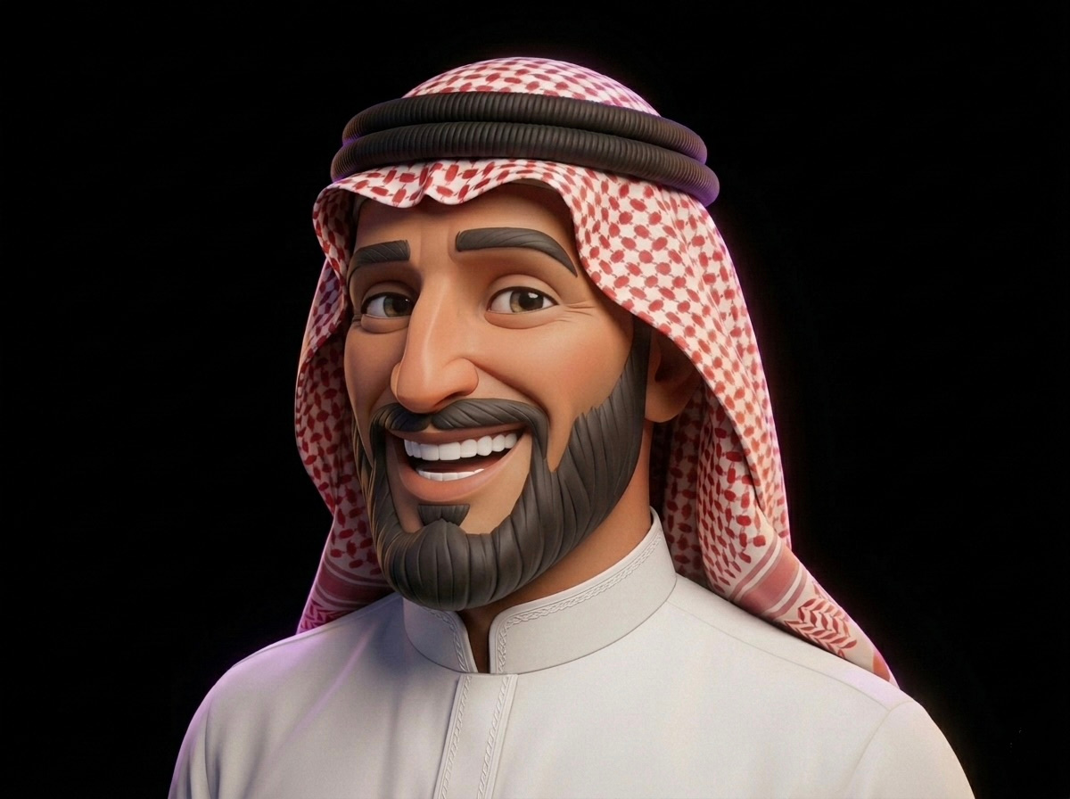 Arab Man — Stylized 3D Character