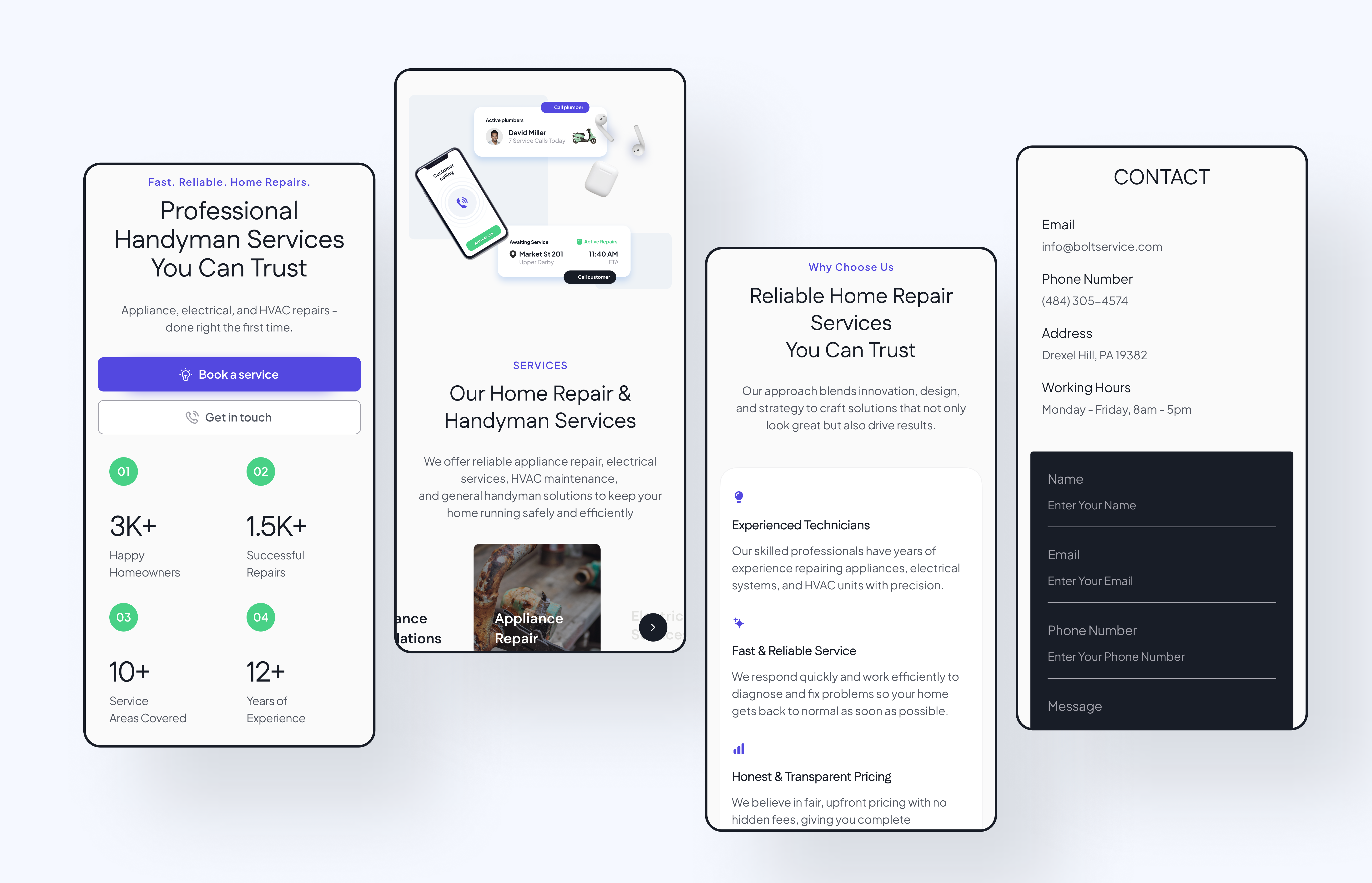 Example of Modern Landing Page UI (Web + Mobile)