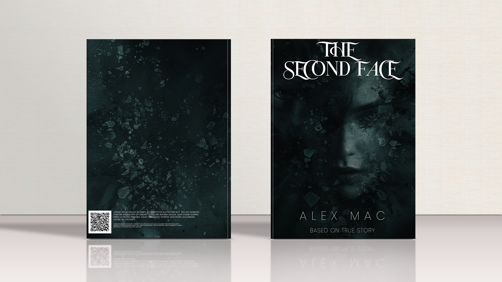 The Second Face | Dark Thriller Book Cover Design bookcover bookcoverdesign bookdesign branding conceptdesign coverdesign darkdesign design designconcept editorialdesign graphic design illustration thrillerdesign visualstorytelling