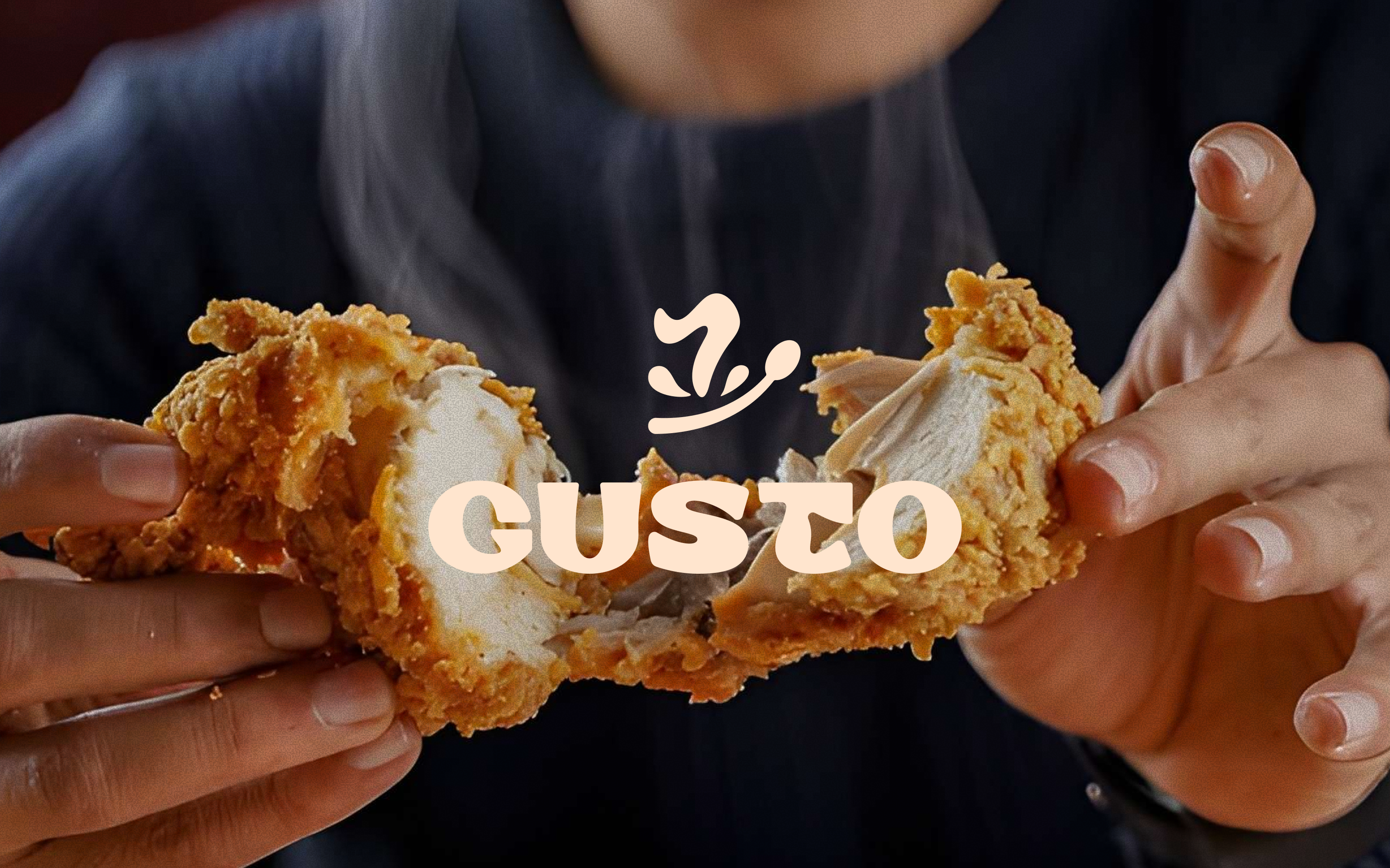 GUSTO — Premium Food Logo & Branding brand mark branding burger logo cafe logo fast food food bradning food logo food logo design food shop fresh food logo mark logos minimal pizza logo restaurant branding restaurant logo symbol
